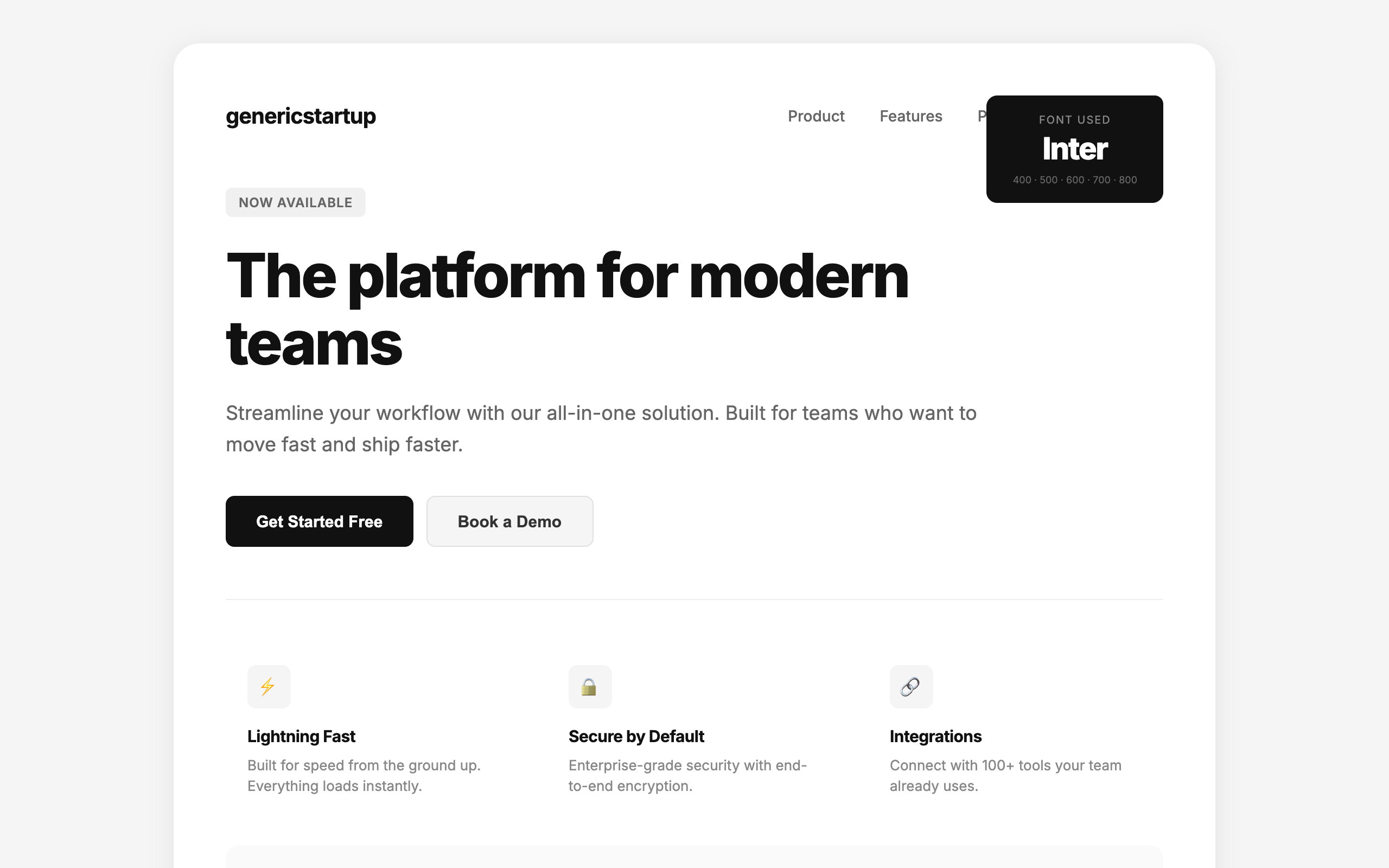 Inter font everywhere